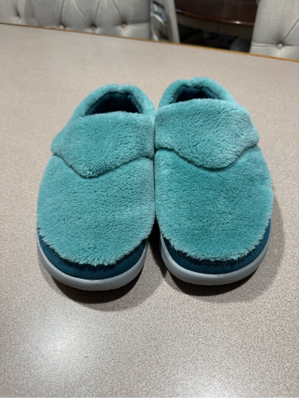Merrell Teal Plush Slip-On Slippers